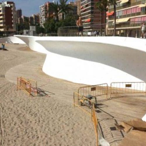 obras Paseo Poniente Benidorm alicante