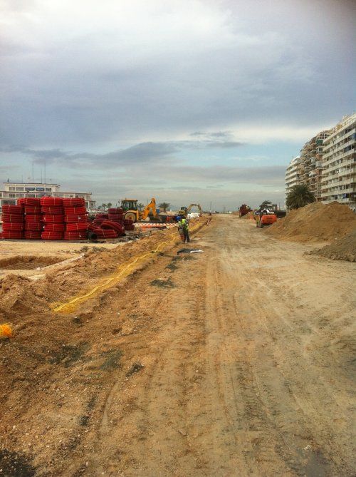 Estado inicial en que se encontraba EL PASEO ADOLFO SUAREZ en Santa Pola